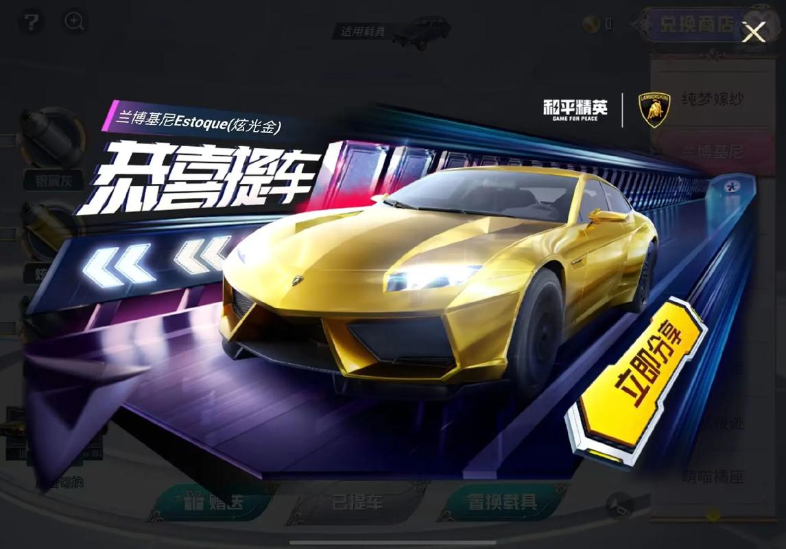和平精英跑车美化包游戏截图