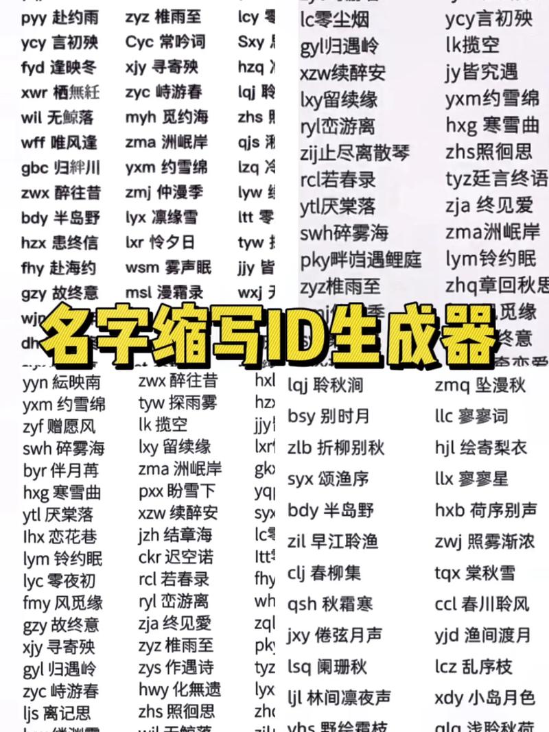 单字ID生成器免费版