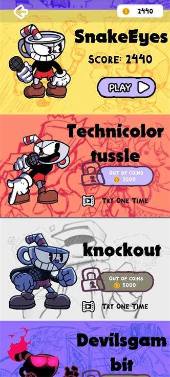 fnf茶杯头手机版下载正版竖屏苹果版游戏截图