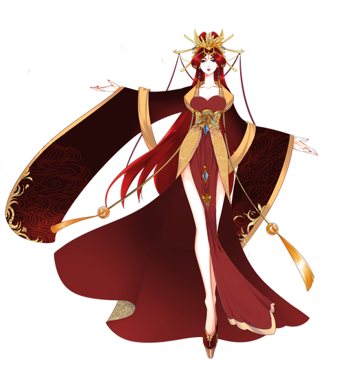 恶虐女帝冷狐直装