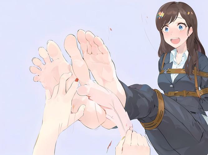 10个脚趾绑起来挠痒痒