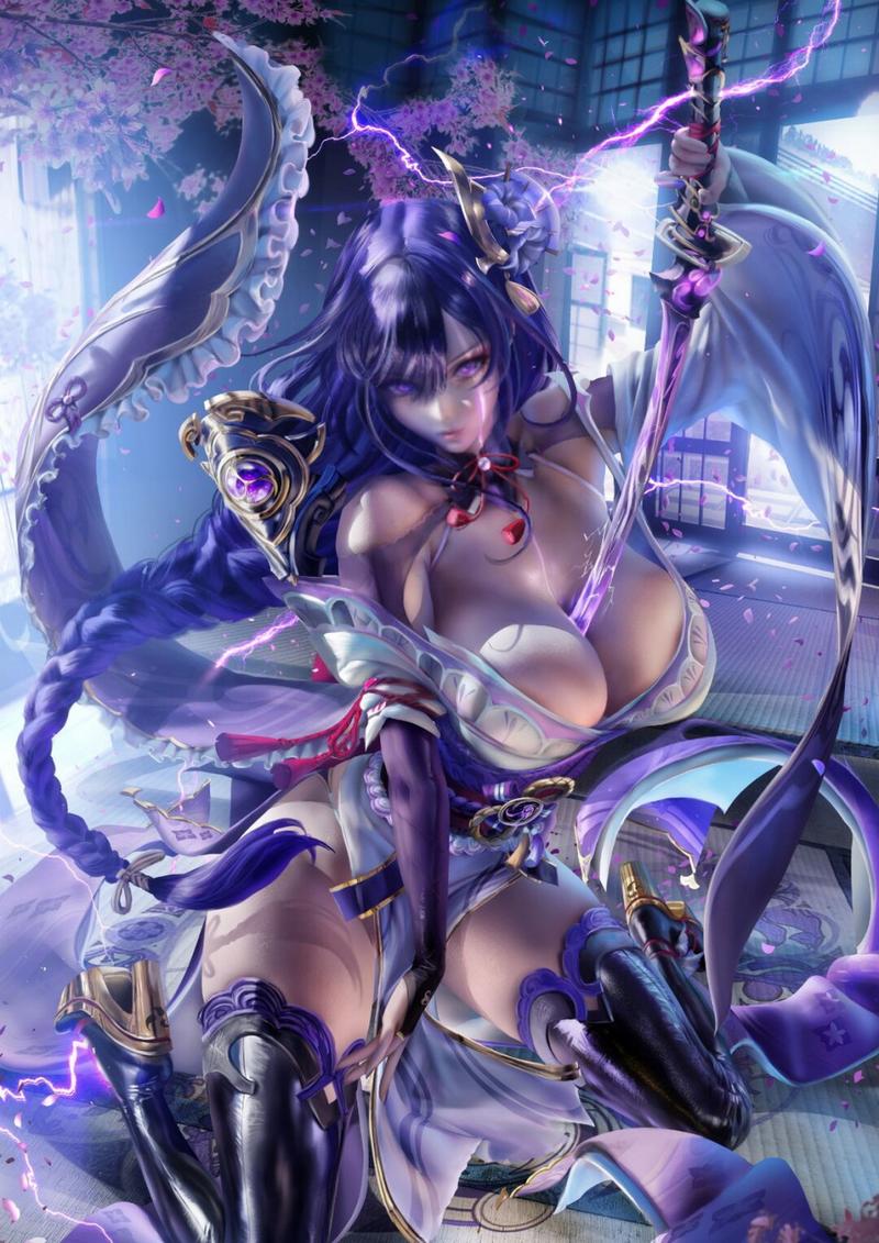 雷电将军触摸游戏蓝色版无广告免费