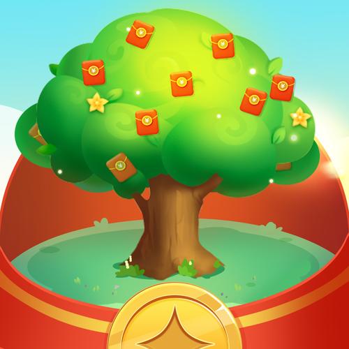 成语摇钱树赚钱红