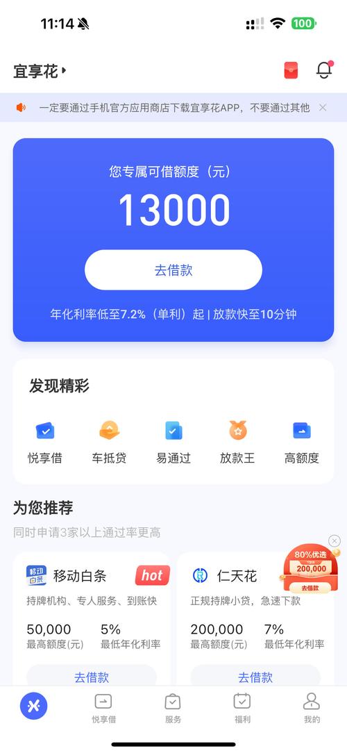 花花钱贷款手机版