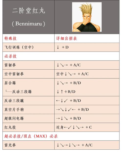 拳皇97出招表大全(含隐藏人物选法包括大蛇)游戏截图
