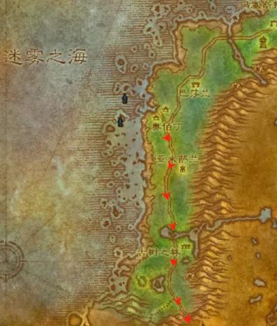 魔兽世界黑海岸怎么去黑海岸位置一览游戏截图
